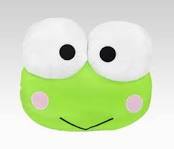 Cutty head cartoon microfiber hanging kitchen hand towel-Keroppi (green)